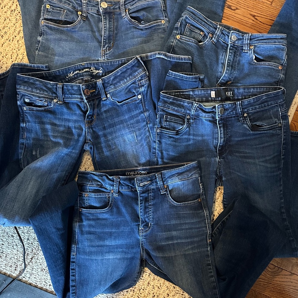 Stylish Blue Denim Jeans Collection (5 pair)